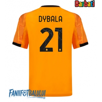 AS Roma Paulo Dybala #21 Tricou Fotbal Replică 2025-26 Barbati Deplasare